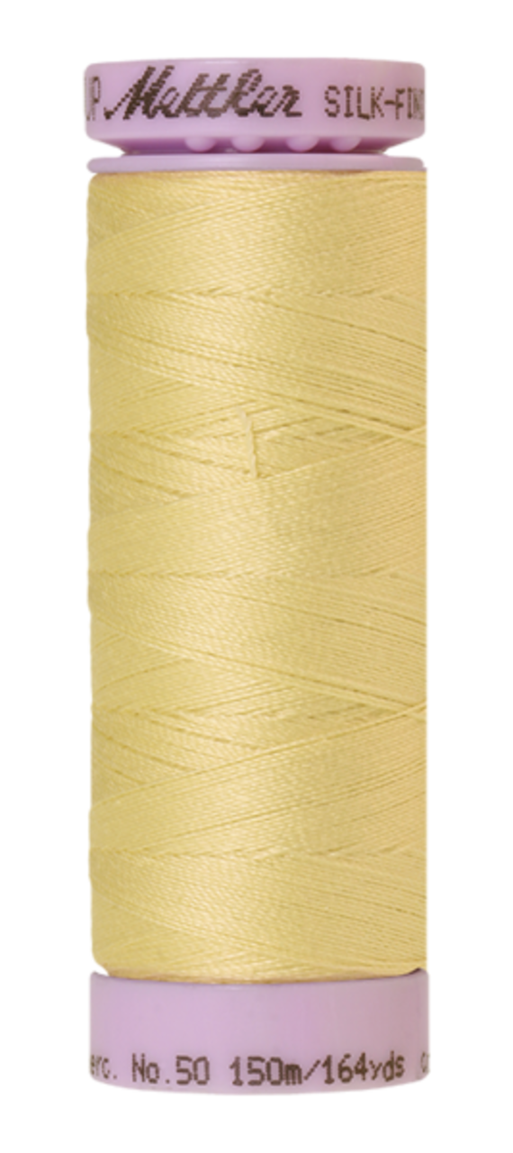 Lemon Frost (9105-1412) | Silk-Finish Cotton 50wt (150M / 164Y) | Mettler Thread